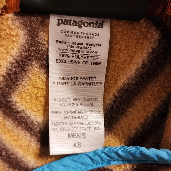 Patagonia 2014 Montana Siete Snap-T Synchilla Fleece Mens Size XS - Picture 7 of 8